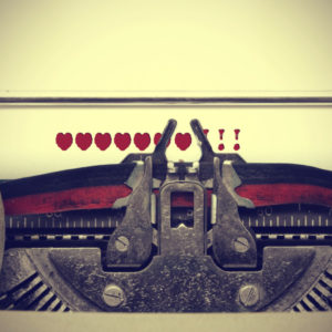 typewriter w-hearts
